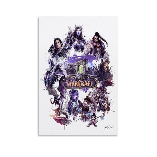 DaranKaep World of Warcraft Art Poster Dekorative Malerei Leinwand Wandkunst Wohnzimmer Poster Schlafzimmer Malerei,Wandkunst Bilddruck Moderne Familienzimmer Dekor 16x24inch(40x60cm) von DaranKaep
