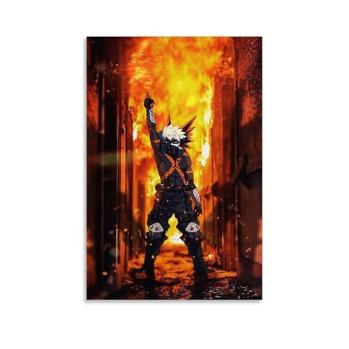 My Hero Academia Anime Bakugou Katsuki Art Poster Dekorative Malerei Leinwand Wandkunst Wohnzimmer Poster Schlafzimmer Malerei,Wandkunst Bilddruck Moderne Familienzimmer Dekor 12x18inch(30x45cm) von DaranKaep