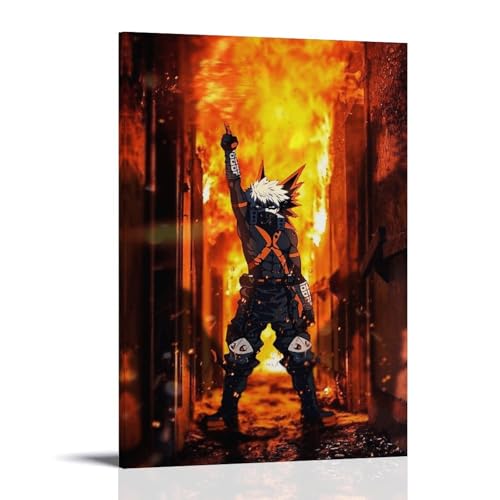 My Hero Academia Anime Bakugou Katsuki Art Poster Dekorative Malerei Leinwand Wandkunst Wohnzimmer Poster Schlafzimmer Malerei,Wandkunst Bilddruck Moderne Familienzimmer Dekor 16x24inch(40x60cm) von DaranKaep