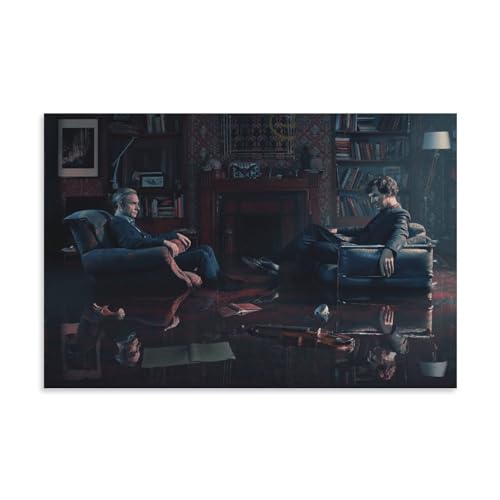 Suspense Tv Series Sherlock Holmes Meeting Poster Dekorative Malerei Leinwand Wandkunst Wohnzimmer Poster Schlafzimmer Malerei,Wandkunst Bilddruck Moderne Familienzimmer Dekor 08x12inch(20x30cm) von DaranKaep