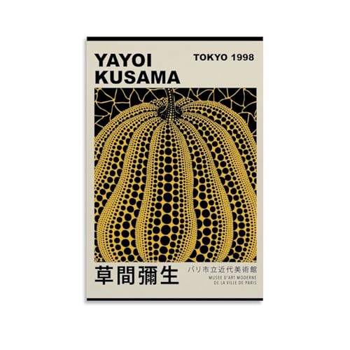 Yayoi Kusama Pumpkin Forever Exhibition Art Poster Dekorative Malerei Leinwand Wandkunst Wohnzimmer Poster Schlafzimmer Malerei,Wandkunst Bilddruck Moderne Familienzimmer Dekor 24x36inch(60x90cm) von DaranKaep