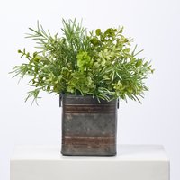 All Seasons Mixed Greenery Alltags Planter Box Arrangement - Erhältlich in 3 Größen von DarbyCreekTrading