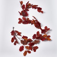 Burgunder Rotes Herbst Eichenblatt & Faux Eicheln Tischläufer Mantel Girlande von DarbyCreekTrading