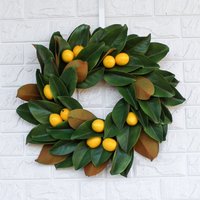 Echte Note Magnolienblätter Mit Zitrone Mini Kränzchen von DarbyCreekTrading