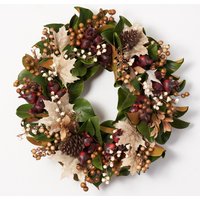 Rustikale Herbsternte - Real Touch Magnolie Mit Sahne Und Braunen Beeren, Burgunderfarbener Granatapfel-Herbstlaubkranz Rustikale Herbsternte - Real Touch Magnolie Mit Sahne Und Braunen Beeren, Burgunderfarbener Granatapfel-Herbstlaubkranz von DarbyCreekTrading