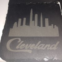 Schiefer Cleveland Ohio-Untersetzer-Set Von 4. Naturschiefer Für Gläser. Wunderbar Eine Bar Oder Hobbyraum von Darbynwoods