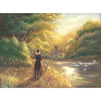 Eigensinniges, Törichtes Mädchen - Darcey Flo Kunstdruck Inspiriert Von Stolz Und Vorurteil 2005 Mit Elizabeth Bennet | Jane Austen Fankunst von DarceyFloArt