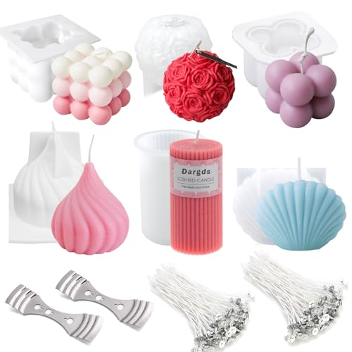 Kerzenformen zum Gießen, Bubble Kerzen Kit, Kerzen Selber Machen Set, Silikonform Kerze,Kerzenform Silikon,Kerzen Gießen Formen, Kerzen Gießform als Heimdekorationen Seife Bastel Ornamente Kerzenformen zum Gießen, Bubble Kerzen Kit, Kerzen Selber Machen Set, Silikonform Kerze,Kerzenform Silikon,Kerzen Gießen Formen, Kerzen Gießform als Heimdekorationen Seife Bastel Ornamente von Dargds
