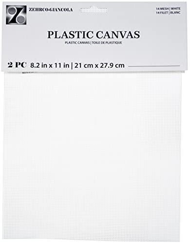 Bulk Buy: Darice Plastic Canvas 14 Count 8 1/2X11 2/Pkg White 39500-2 by Darice Bulk Buy von Darice