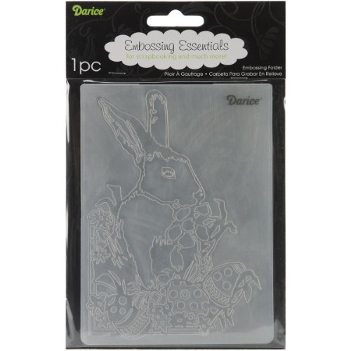 Darice Prägeschablone, Osterhase, Plastik, transparent, 10,8 x 14,6 x 0,4 cm von Darice