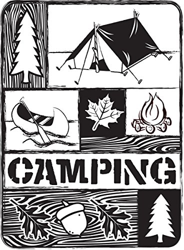 Darice Prägeschablone, Camping, Plastik, transparent, 10,8 x 14,6 x 0,4 cm von Darice