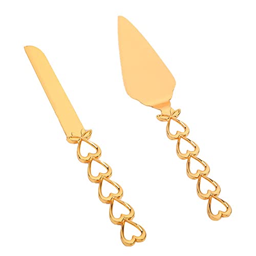 Dariokki 2 St¨¹Cke Kuchen Rostfrei Mehrzweck Form Goldene Hochzeit Torte Messer Server Set f¨¹r Backen Dariokki 2 St¨¹Cke Kuchen Rostfrei Mehrzweck Form Goldene Hochzeit Torte Messer Server Set f¨¹r Backen von Dariokki