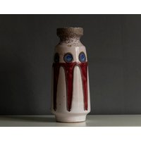 Scheurich Est Germany Vase Mit Fat Lava Glasur/Modell 3040 Henkelvase Rote Mcm 70Er Keramik von DarjaDarjuska