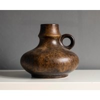 Scheurich Est Germany Vase Mit Fat Lava Glasur/Modell 46/17 Sammlerkeramik Henkelvase Rote Mcm 70Er Jahre von DarjaDarjuska
