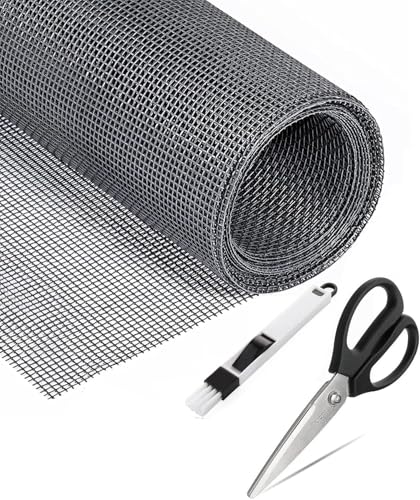 Fliegengitter Fenster Fliegennetz Meterware (120x 250 cm grau) Insektenschutz Fiberglas Mückenschutz, Moskitonetz, Fiberglasgewebe UV-beständig für Fenster & Tür (grau) 2025 new von Darkyoun
