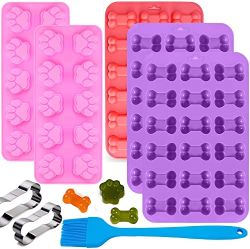 Hundekekse Backform Hundeleckerli Silikonform Silikon Backmatte Hundekekse Ausstechform für Hundepfoten und Knochen von Darkyoun