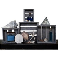 4Er Set Antike Graue Holzkisten - Rustikale Nesting-Aufbewahrung von DarlasStudio66