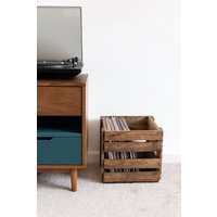 78 U/Min Schallplattenhalter Aus Holz - Rustikale Vinyl Display Crate 78 U/Min Schallplattenhalter Aus Holz - Rustikale Vinyl Display Crate von DarlasStudio66