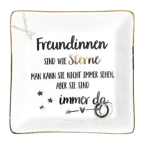 Darlena Freundinnen sind wie Sterne Dekoschale | Beste Freundin Geschenk, Geburtstagsgeschenk | Schmuckschale, Schmucktablett mit Spruch | BFF Geschenke für Freundin zum Geburtstag oder Weihnachten Darlena Freundinnen sind wie Sterne Dekoschale | Beste Freundin Geschenk, Geburtstagsgeschenk | Schmuckschale, Schmucktablett mit Spruch | BFF Geschenke für Freundin zum Geburtstag oder Weihnachten von Darlena