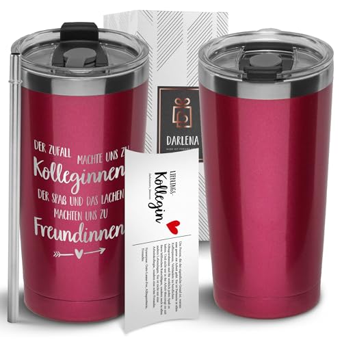 Darlena Thermobecher Kollegin | Geburtstagsgeschenk, Abschiedsgeschenk| Kaffeebecher to go mit Spruch | Geschenke für Kollegin & Freundin zum Geburtstag, Abschied oder Weihnachten | 500 ml Darlena Thermobecher Kollegin | Geburtstagsgeschenk, Abschiedsgeschenk| Kaffeebecher to go mit Spruch | Geschenke für Kollegin & Freundin zum Geburtstag, Abschied oder Weihnachten | 500 ml von Darlena