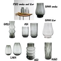 Design Blumenvase Aus Glas Tisch-Deko Kristallglas Glasvase von DaroDeko