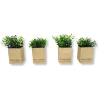 Kunstpflanze 4Er Set Gräser 7 X 14 cm von DaroDeko