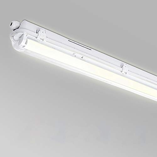 Daromigo LED Feuchtraumleuchte Neutralweiß 18W 1.2M Wannenleuchte Tageslicht Werkstatt Leuchten PC Abdeckung 4500K Leuchtstoff lamp von Daromigo