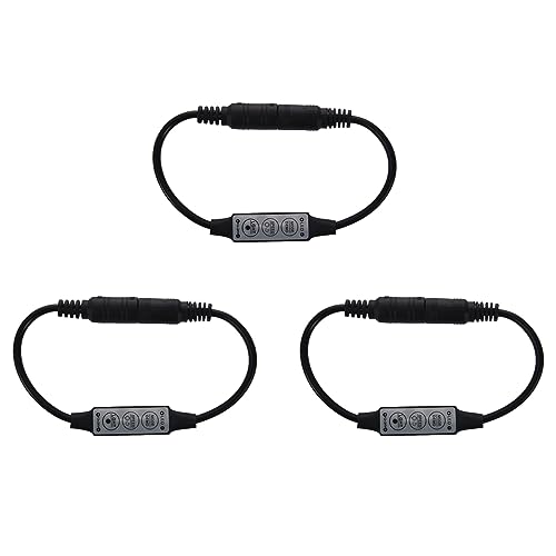 Daroplo 3X Low-Profile Inline Controller Mini 3 Key Dimmer für LED Strip Light Black von Daroplo