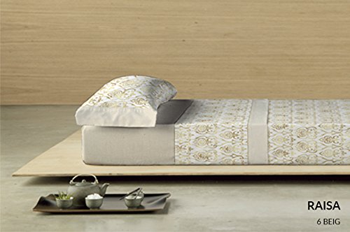 Dart Luxe Raisa Bettwäsche-Set, Baumwoll-Polyester, Beige, 135 x 200 x 3 cm von Dart Luxe