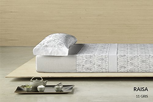 Dart Luxe Raisa Bettwäsche-Set, Baumwoll-Polyester, Grau, 160 x 200 x 3 cm von Dart Luxe