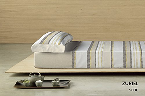 Dart Luxe Zuriel Bettwäsche-Set, Baumwoll-Polyester, Beige, 105 x 200 x 3 cm von Dart Luxe