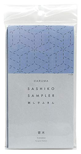 DARUMA Sashiko Sampler Original Tuch Marineblau (Parkett) von Daruma