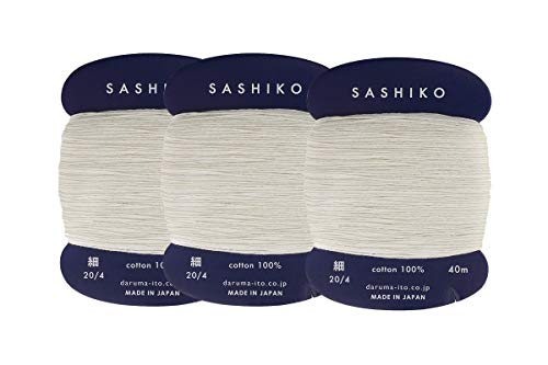 Daruma Sashiko Garnkarte # 202 dünn 40 Meter von Daruma
