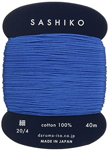 Yokota Daruma Sashiko Faden dünne 40 m Farbe 225 Lapislazuli von Daruma