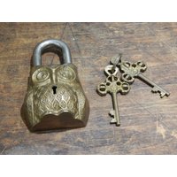Eulen Vorhängeschloss von Darwinworkshop