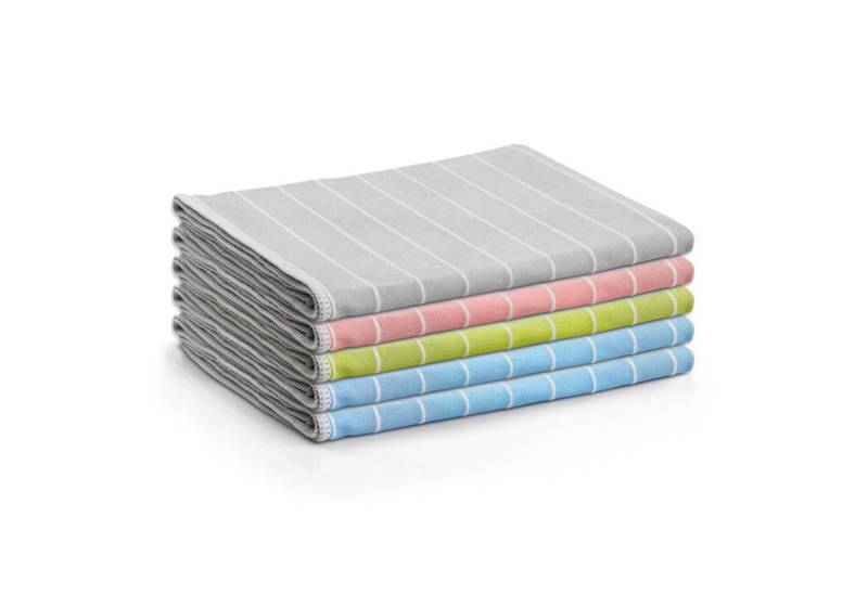 Das Blaue Wunder® BRILLANT Putztücher mit Bambusfasern, streifen- und fusselfreie Reinigungstücher (5er-Set 40x50cm, Reinigen und Trocknen auf Glas- und Spiegelflächen) von Das Blaue Wunder®