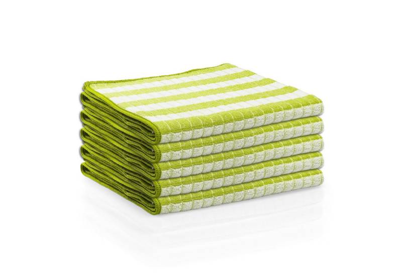 Das Blaue Wunder® Geschirrtuch EXTRA aus Bambusfasern für Küche und Haushalt, (5-tlg., Set: 60 x 40cm), Reinigen und Trocknen, Waschbar bis 95°C von Das Blaue Wunder®