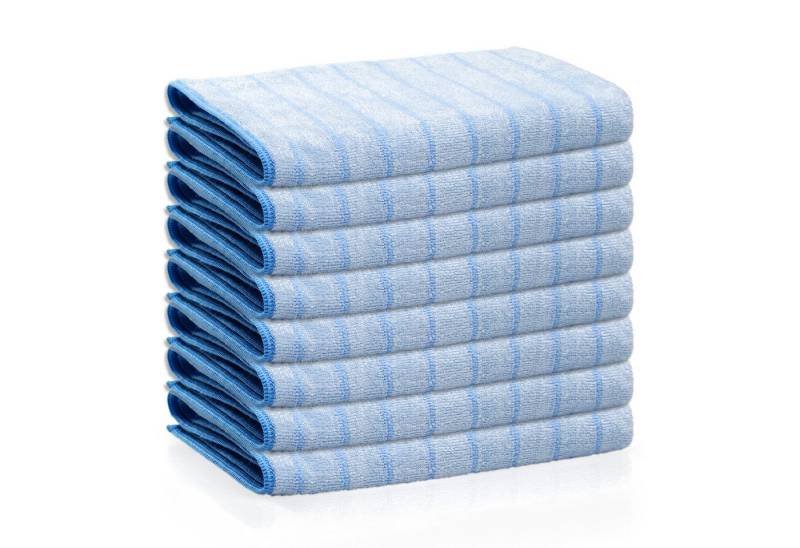 Das Blaue Wunder® PLUS Mikrofasertücher Reinigungstuch (Set: 8 x 40x40cm, Sehr saugstark, zum Reinigen und Trocknen) von Das Blaue Wunder®