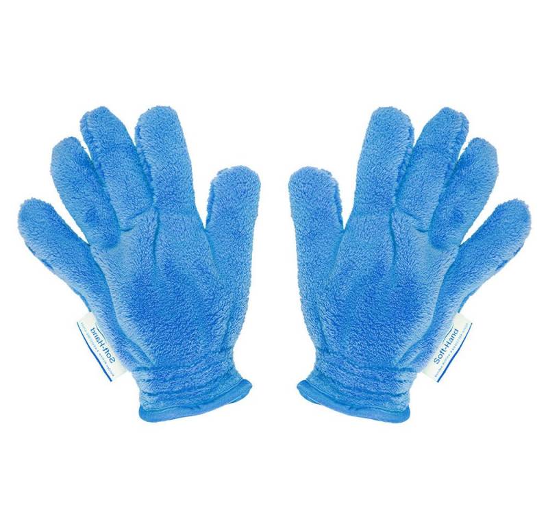 Das Blaue Wunder® SOFT Hand Staubhandschuh Mikrofasertuch (2er Set, Super Soft und Super Flauschig mit extra langen Fasern) von Das Blaue Wunder®