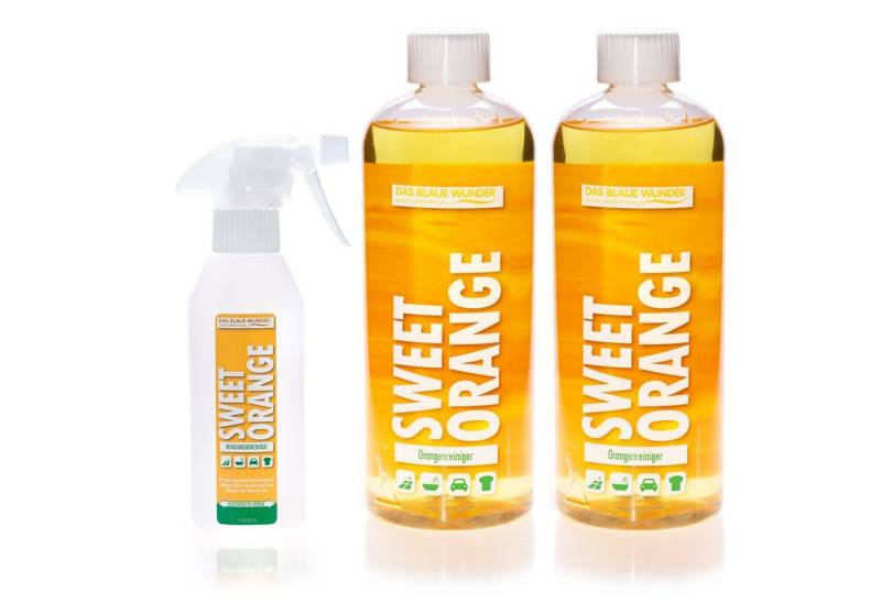 Das Blaue Wunder® SWEET ORANGE Orangenreiniger Universalreiniger inkl. Sprühflasche Reinigungskonzentrat (2-St) von Das Blaue Wunder®