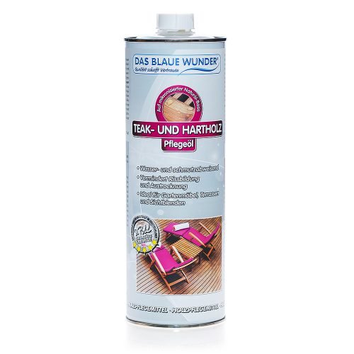 Das blaue Wunder - Teak- und Hartholz-Pflegeöl 1.000 ml von Das blaue Wunder