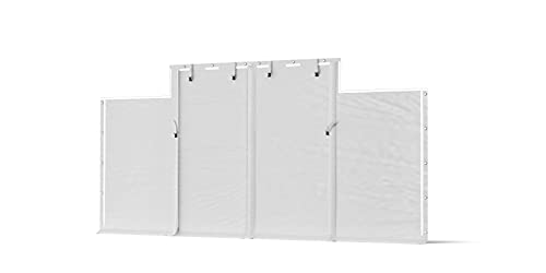 DAS COMPANY Eingangsplane PVC 2Stck. 2x5m Weiß - Pavillon - Plane Wasserdicht - Zeltgarage - Zeltplane - Abdeckplane Wasserdicht - Lagerzelt - Gartenhaus von Das Company
