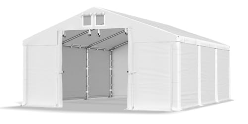 Das Company Lagerzelt 3x6m wasserdicht weiß Zelt 560g/m² PVC Plane hochwertig Zelthalle Summer SD - Faltpavillon, Gartenpavillon, Pavillon, Lagerhallen, Gartenhaus, Zeltgarage - Garagenzelt von Das Company