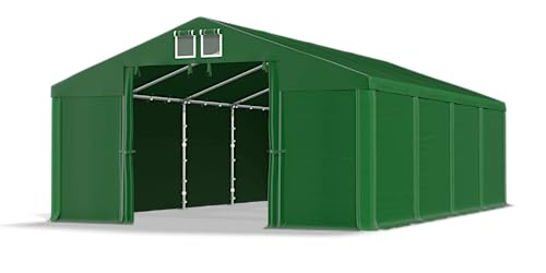 Das Company Lagerzelt 4x8m wasserdicht dunkelgrün Zelt 560g/m² PVC Plane hochwertig Zelthalle Summer SD - Faltpavillon, Gartenpavillon, Pavillon, Lagerzelt, Gartenhaus, Zeltgarage - Garagenzelt Das Company Lagerzelt 4x8m wasserdicht dunkelgrün Zelt 560g/m² PVC Plane hochwertig Zelthalle Summer SD - Faltpavillon, Gartenpavillon, Pavillon, Lagerzelt, Gartenhaus, Zeltgarage - Garagenzelt von Das Company