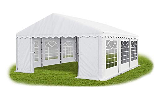 Das Company Partyzelt 5x6m wasserdicht weiß Zelt 240g/m² PE Plane hochwertig Gartenzelt Summer PE - Faltpavillon - Gartenpavillon - Pavillon - Lagerzelt - Partyzelt von Das Company