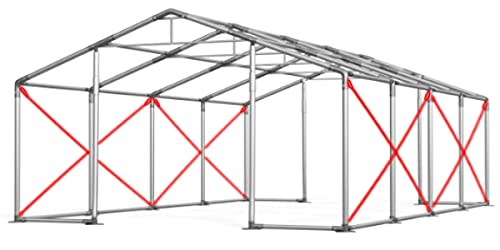 Das Company Seitenspannseile 4Stck. für 3m Höhe des Zeltes - Zeltgarage, Lagerzelt Winterfest, Dachzelt Hartschale, Zeltgarage Winterfest, Pavillon, Lagerzelt - Winterzelt von Das Company