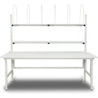 DAHMEN Manuell höhenverstellbarer Packtisch Classic, einseitig, Komplett-Set, HxBxT 700-950 x 2.000 x 900 mm von DAHMEN