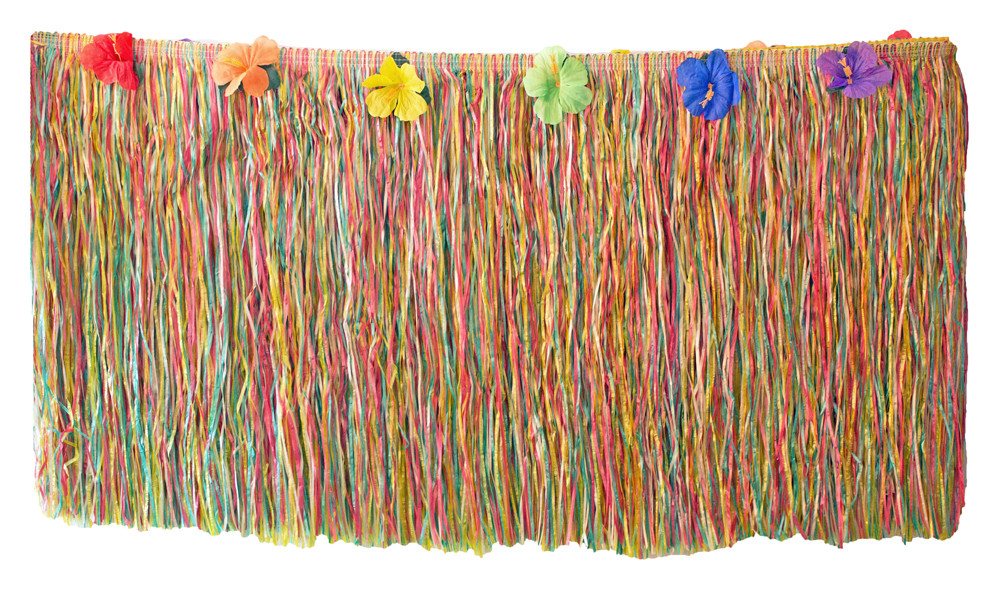 Das Kostümland Tischdecke Hawaii Party Artikel Tischumrandung 270x73cm - Bun von Das Kostümland