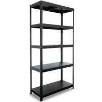 HEMMDAL Fachbodenregal schwarz, Fachlast 130 kg, HxBxT 1.800 x 900 x 400 mm von HEMMDAL