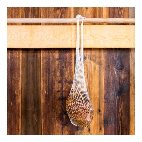 Das Schinkennetz “Tüte 66cm - 3kg (125°C) - 3 Stück | Räuchernetz | Fleisch Netz | Fleischnetz | Lachsschinken Netze | Rollbraten Netz | Metzgereiausstattung Netz | Elastische Netz von AlcoFermBrew